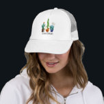 Free hugs succulents cactus plants funny キャップ<br><div class="desc">Three potted succulent cactus cacti are prickly to touch but are offering free hugs.  A funny gift for a gardener,  college student,  plant lover,  succulent enthusiast.  This hat comes in multiple color combinations,  choose the one you like the best.</div>