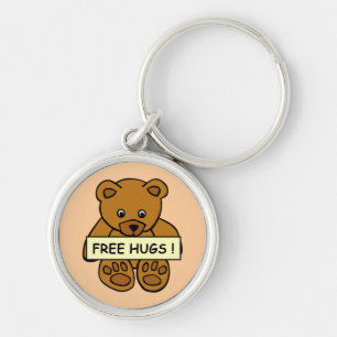 Free Hugs Teddyキーチェーン キーホルダー