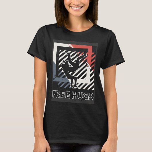 Free Hus Cuddle Embrace Professional Wrestling Coa Tシャツ (正面)