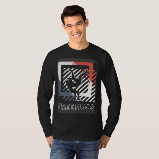 Free Hus Cuddle Embrace Professional Wrestling Coa Tシャツ (正面フル)