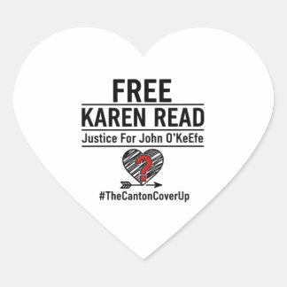 Free Karen Reard Sticker Justice For John O'Keefe  ハートシール