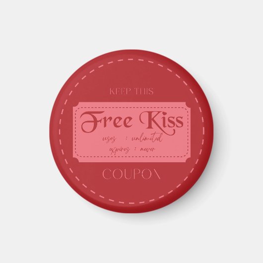 Free kiss マグネット (正面)