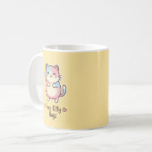 Free Kitty Hugz Cute Kawaii Cat Mug コーヒーマグカップ (正面左)