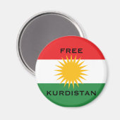 FREE KURDISTAN マグネット (正面/裏面)