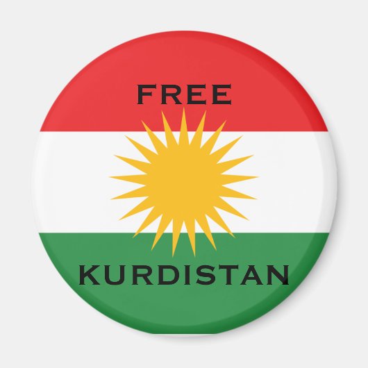 FREE KURDISTAN マグネット (正面)