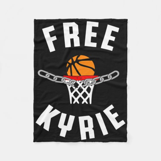 Free Kyrie Free Speech Anti Censorship Fun Bysketb フリースブランケット (正面)