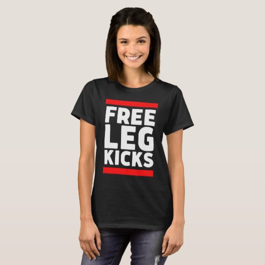 Free Leg Kicks  MMA Jiu Jitsu and Judo Fighter Tシャツ (正面フル)