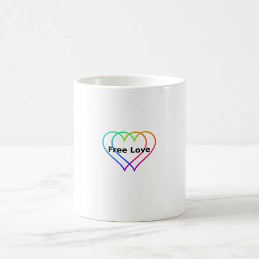 Free Love Classic Mug, 11 oz コーヒーマグカップ (中央)