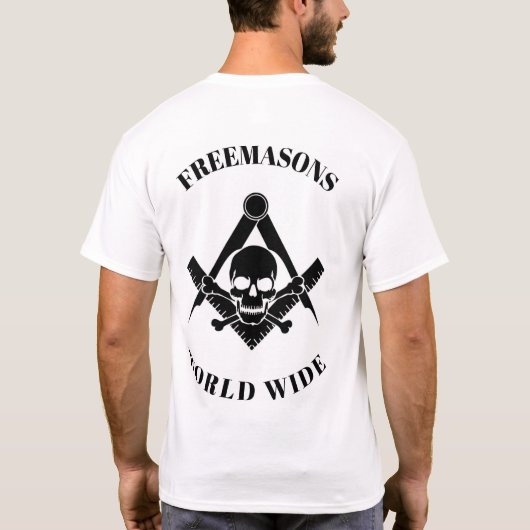 Free Masons World Wide-Freemasonary Tシャツ (裏面)