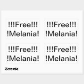 Free Melania!! Hankamer Artjunkhaus Human Traffic 長方形シール (シート)