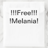 Free Melania!! Hankamer Artjunkhaus Human Traffic 長方形シール (バッグ)