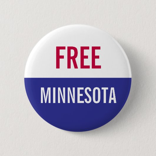 Free Minnesota Protest  缶バッジ (正面)