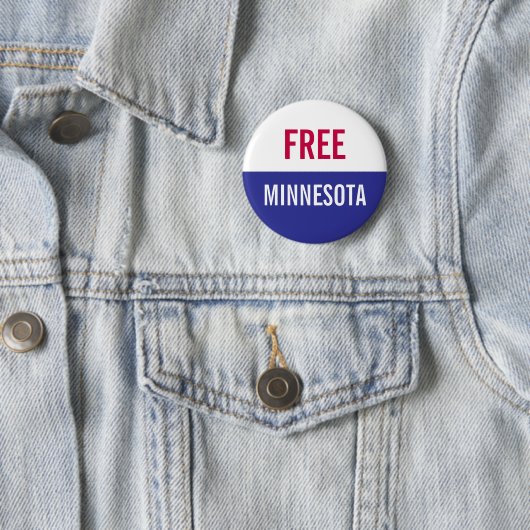 Free Minnesota Protest  缶バッジ (インサイチュ)
