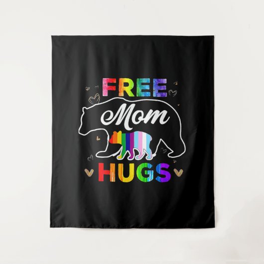 Free Mom Hugs タペストリー (正面)