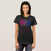 Free Mom Hugs Bisexual Pride Flag Barcode LGBTQ Al Tシャツ (正面フル)