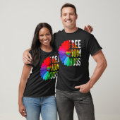 Free Mom Hugs Gay Pride LGBT Daisy Rainbow Flower  Tシャツ (ユニセックス)