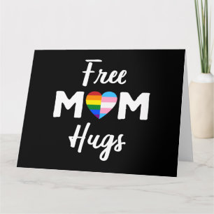 Free Mom Hugs II - レインボー ゲイ トランス プライド カード