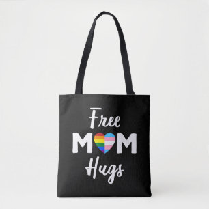 Free Mom Hugs II - レインボー ゲイ トランス プライド トートバッグ