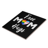 Free Mom Hugs II - 虹色ゲイ・トランスプライド タイル (側面)
