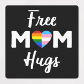 Free Mom Hugs II - 虹色ゲイ・トランスプライド ラベル (デザイン2)