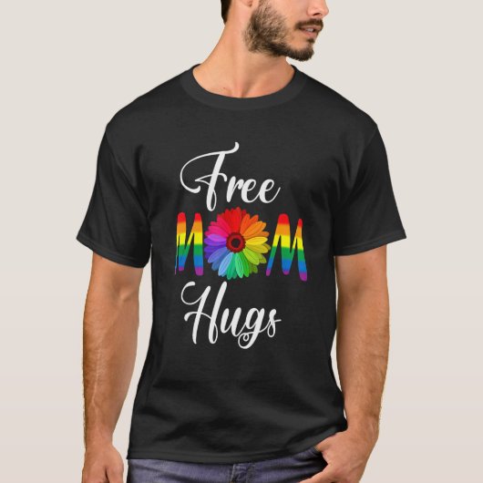 Free Mom Hugs Pride Lgbt Tシャツ (正面)
