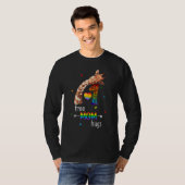 Free Mom Hugs Rainbow Giraffe Heart Lgbt Pride Mo Tシャツ (正面フル)