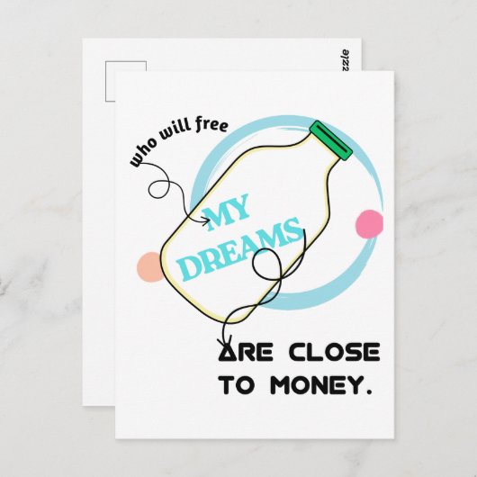 Free my dreams  ポストカード (正面/裏面)