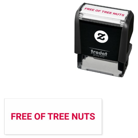 Free of Tree Nuts Allergy Friendly セルフインキングスタンプ (インサイチュ)