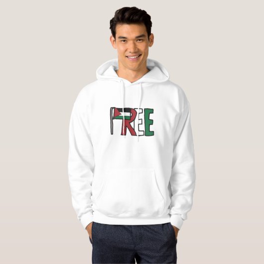 Free Palestine パーカ (正面フル)
