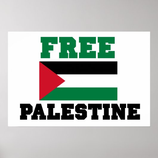 Free Palestine ポスター (正面)