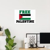 Free Palestine ポスター (ホームオフィス)