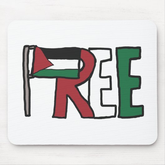 Free Palestine マウスパッド (正面)