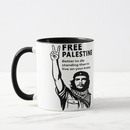 FREE PALESTINE マグカップ (左)