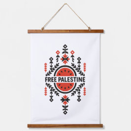 Free Palestine 吊り下げ型タペストリー