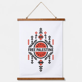 Free Palestine 吊り下げ型タペストリー