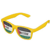 Free Palestine Flag Shades / Sunglasses レトロサングラス (アングル)