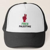 Free Palestine Gaza Genocide キャップ (正面)