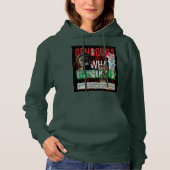 Free Palestine Hoodies| ガザにおけるジェノサイド反対 パーカ (正面)