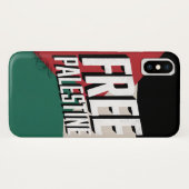 Free Palestine iPhone X Case: 連帯の象徴 Case-Mate iPhoneケース (裏面(横))