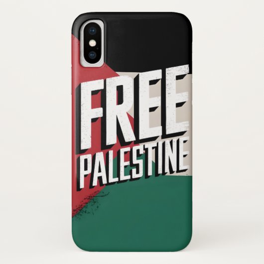 Free Palestine iPhone X Case: 連帯の象徴 Case-Mate iPhoneケース (裏面)