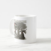 Free Palestine Mug – Roots of Resistance コーヒーマグカップ (正面左)