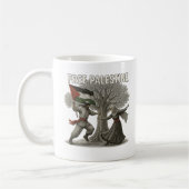 Free Palestine Mug – Roots of Resistance コーヒーマグカップ (左)