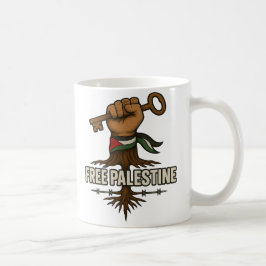 Free Palestine Mug  Support Palestinian Solidarity コーヒーマグカップ