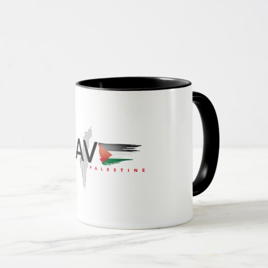 Free Palestine Mugg  マグカップ (正面右)