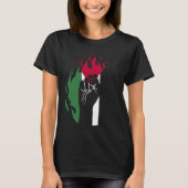 Free Palestine Palestine Flag Tシャツ (正面)