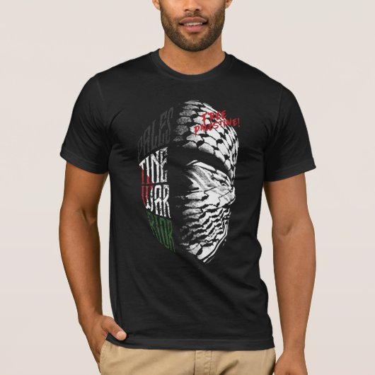 Free Palestine "Palestine Warrior" Tシャツ (正面)