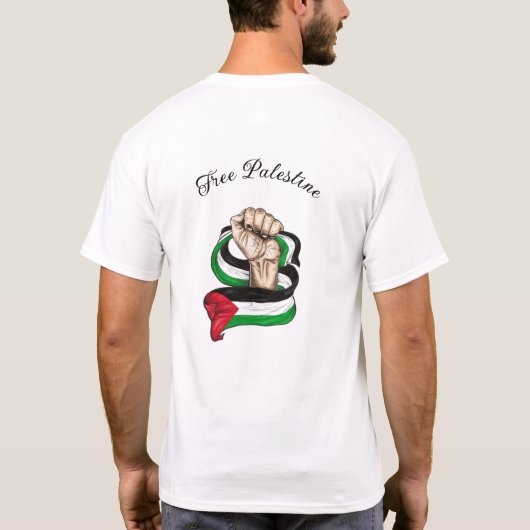 Free Palestine Tシャツ (裏面)