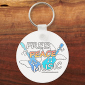 Free Peace Music キーホルダー (裏面)