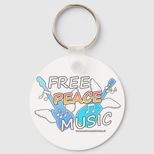 Free Peace Music キーホルダー (裏面)