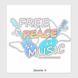 Free Peace Music シール